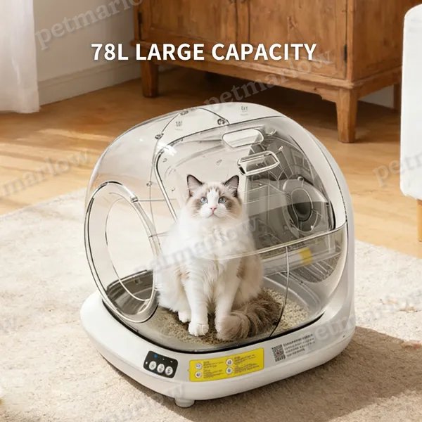 Automatic Cat Litter Box for Smart Self-Cleaning and Monitoring – view 3