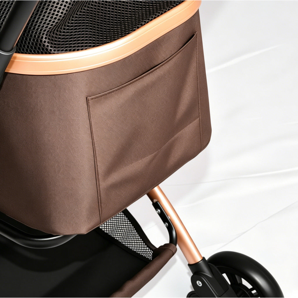 2-in-1 Detachable Pet Stroller for Dogs and Cats – view 7