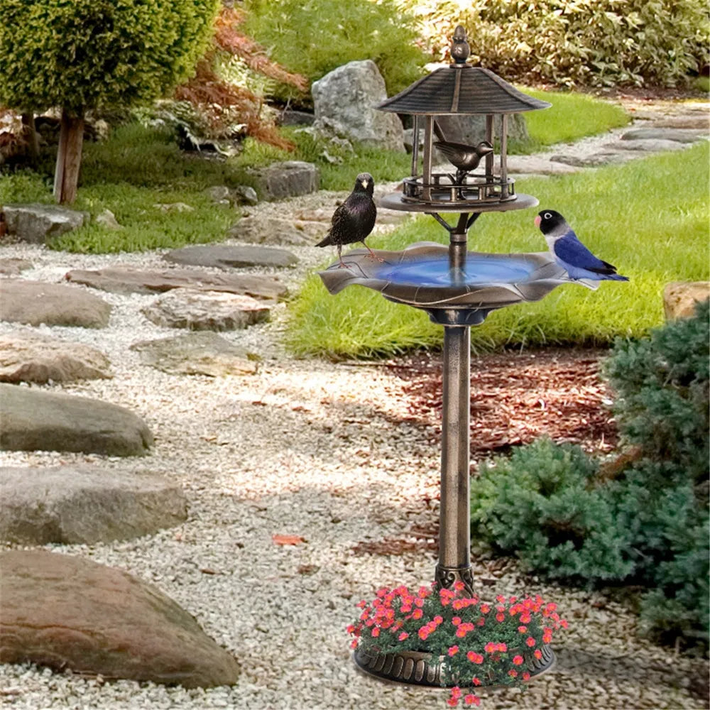 Bird Bath and Feeder Bowl for Garden – view 2