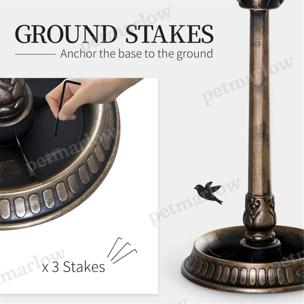 Bird Bath and Feeder Bowl for Garden – view 5