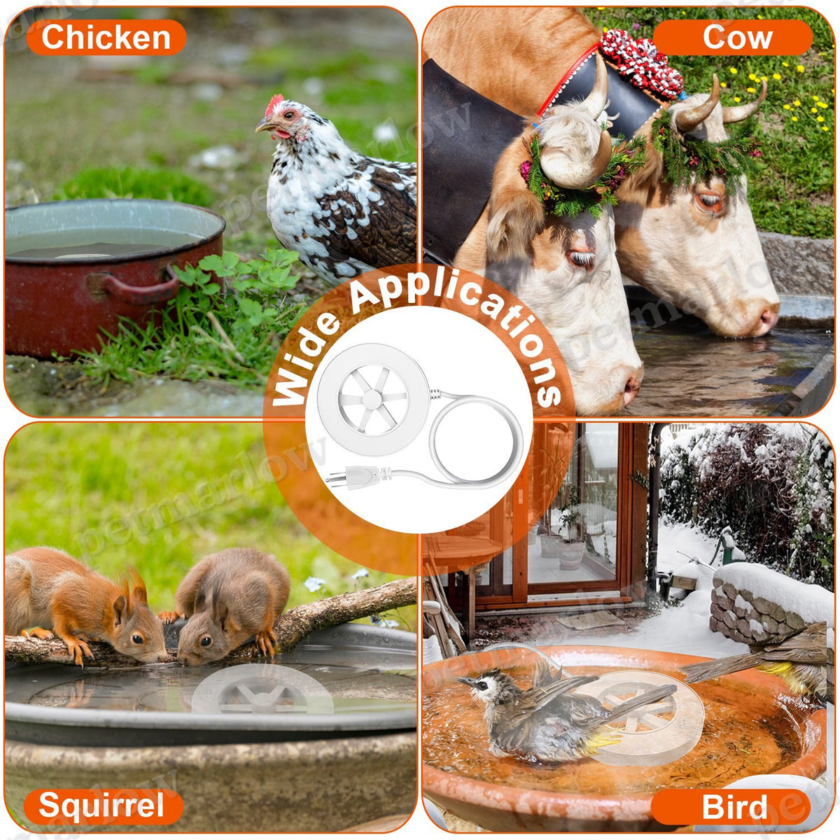 Bird Bath Heater Keeps Water Warm for Winter – view 6
