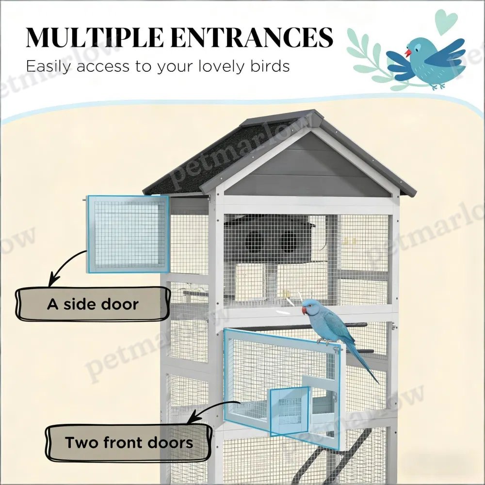 Bird Cage Starter Kit with Detachable Rolling Stand – view 5