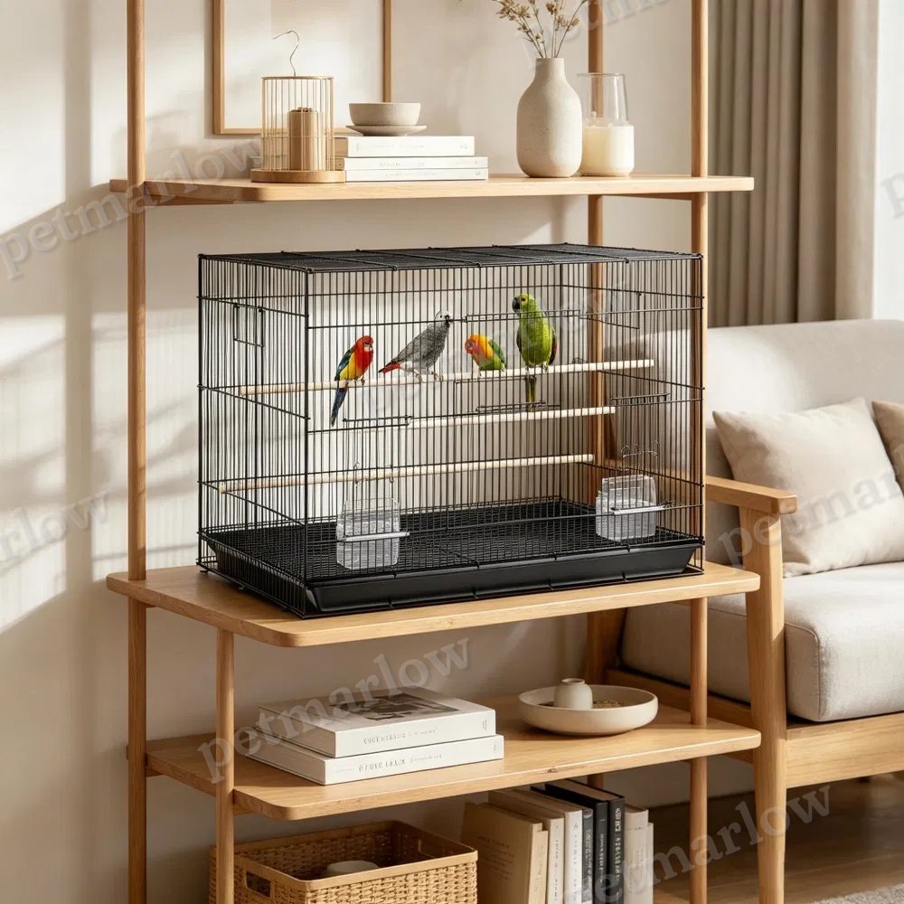 Bird Cage with Easy Cleaning and Secure Design – view 3