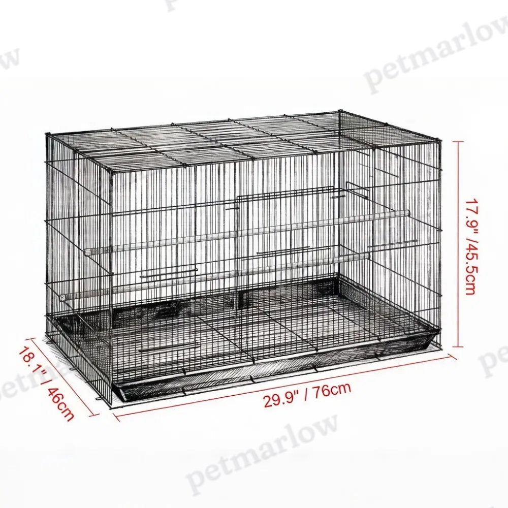 Bird Cage with Easy Cleaning and Secure Design – view 6