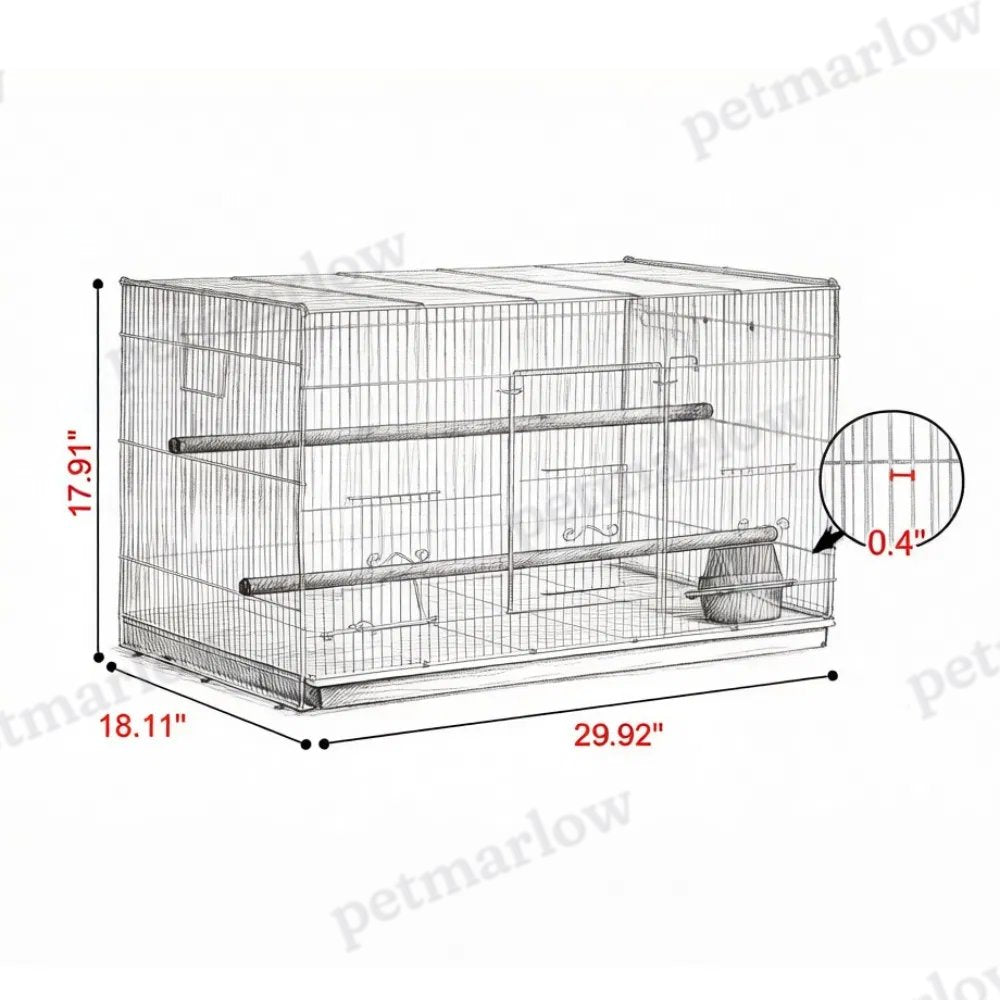 Bird Cage with Easy Cleaning and Spacious Design – view 5