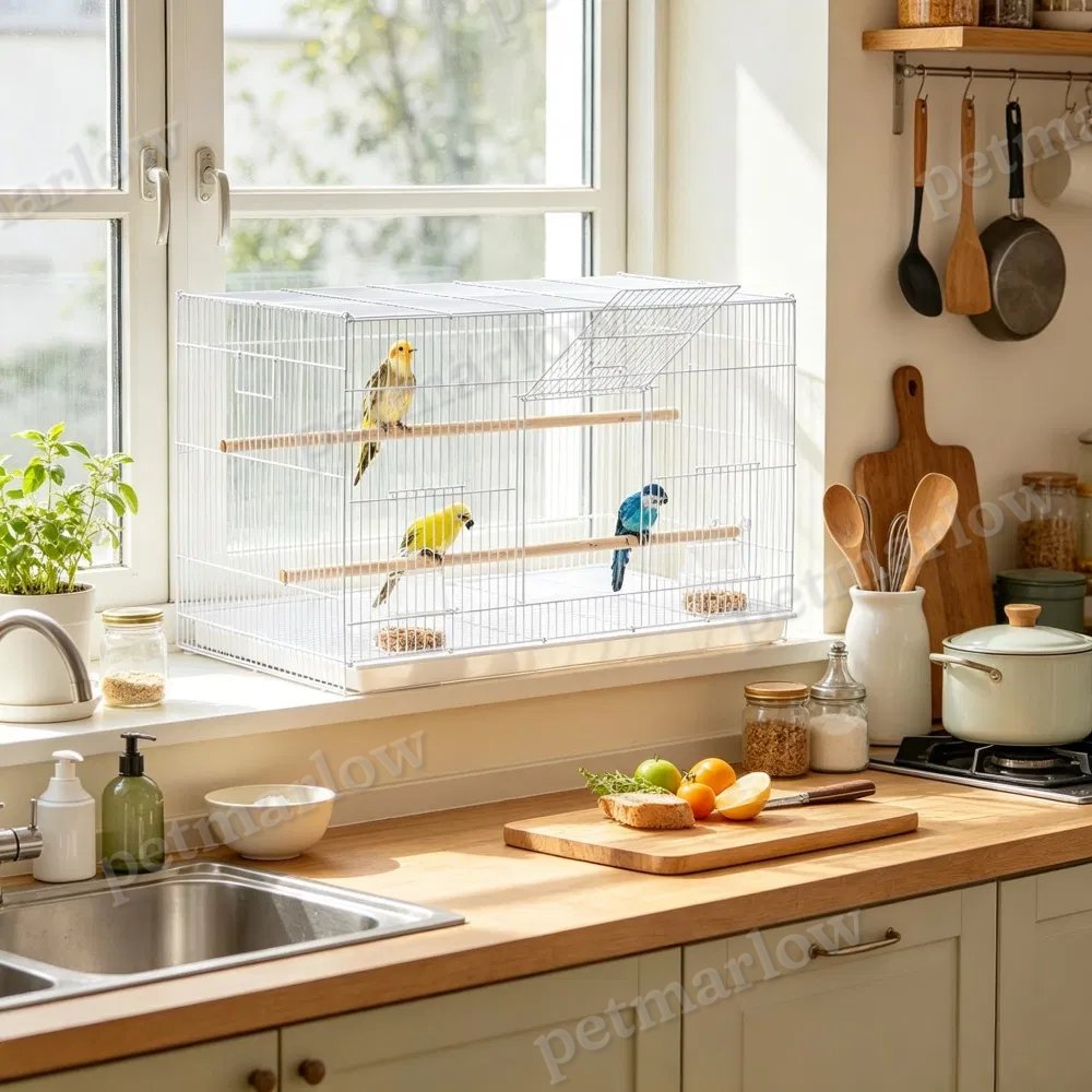 Bird Cage with Easy Cleaning and Spacious Design – view 6