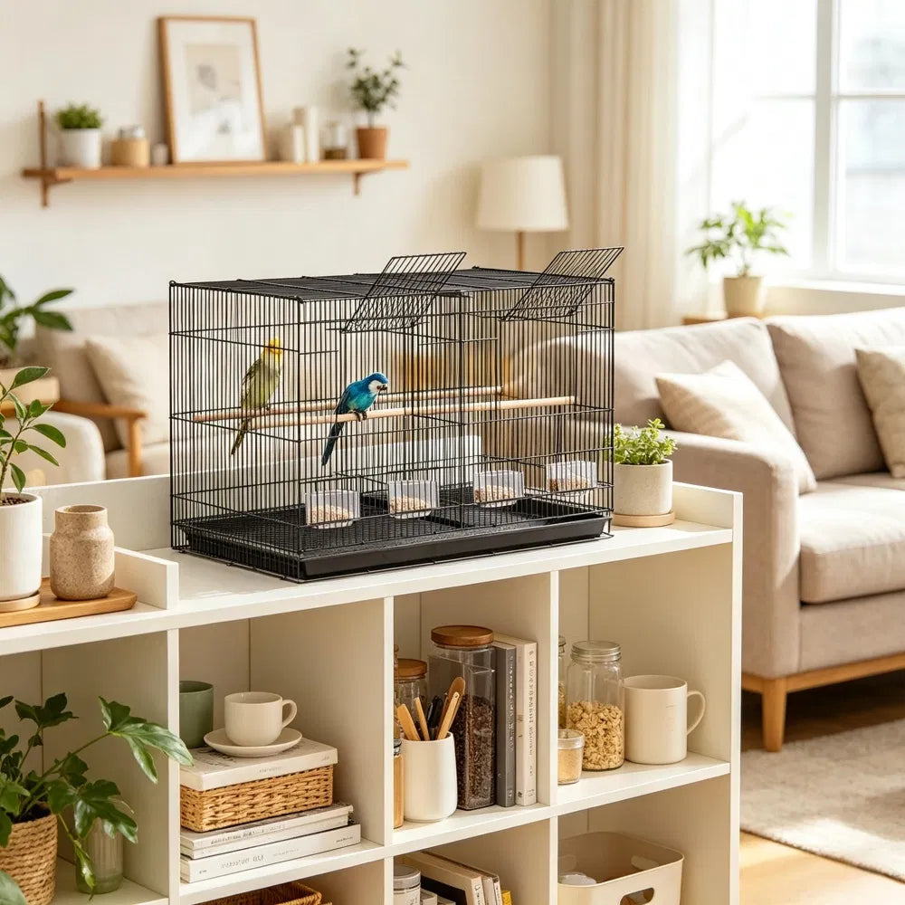 Bird Cage with Easy to Clean Design