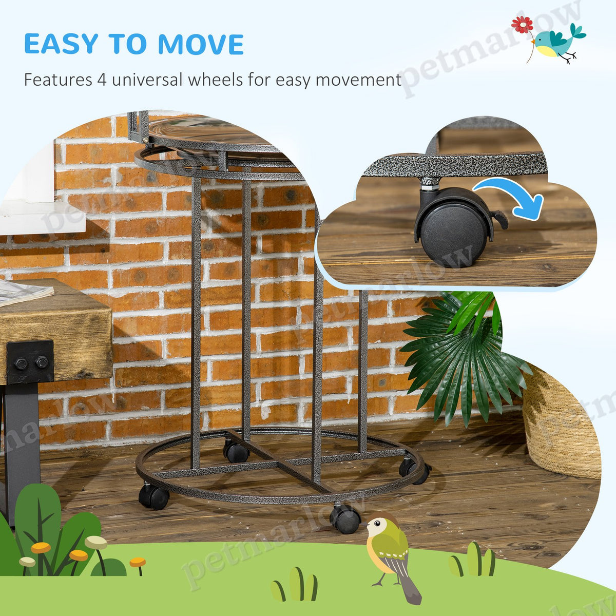 Bird Perch Stand with Toy Hook and Ladders for Exercise – view 3
