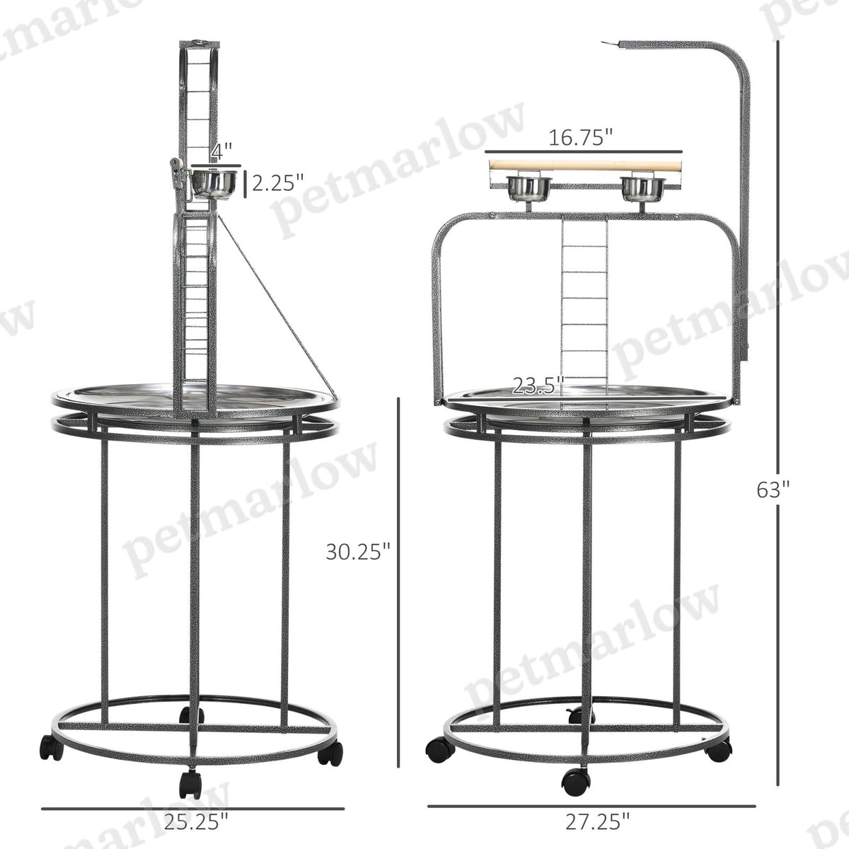 Bird Perch Stand with Toy Hook and Ladders for Exercise – view 5