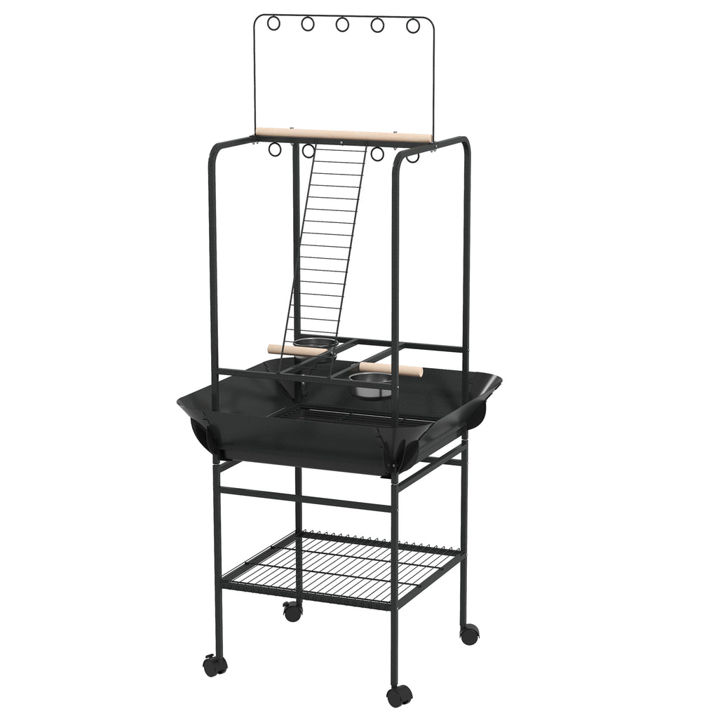 Bird Stand with Wheels for Indoor and Outdoor Use – Gray / 825x480x160 mm