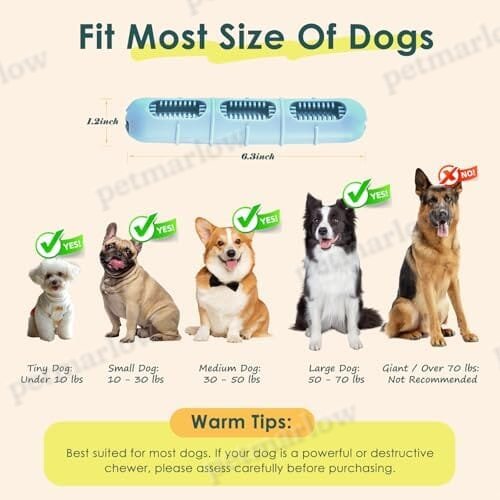 Bite and Brush Chew Toys for Dogs - Dental Chew Toy with Bristles for Teeth Cleaning – view 3