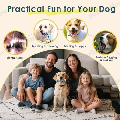 Bite and Brush Chew Toys for Dogs - Dental Chew Toy with Bristles for Teeth Cleaning – view 4