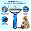 Dual-Sided Pet Hair Removal Brush for Cats and Dogs – view 2