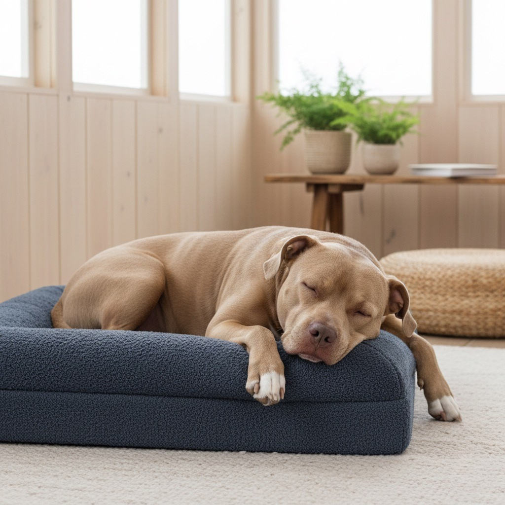 Luxury Bouclé Supportive Dog Bed – view 16