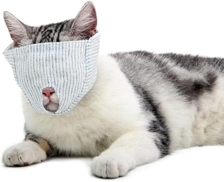 Breathable Cat Mouth Guard Anti Bite Anti Meow Cat Grooming Muzzle