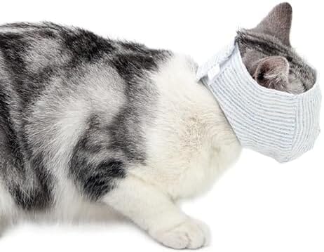 Breathable Cat Mouth Guard Anti Bite Anti Meow Cat Grooming Muzzle – view 7