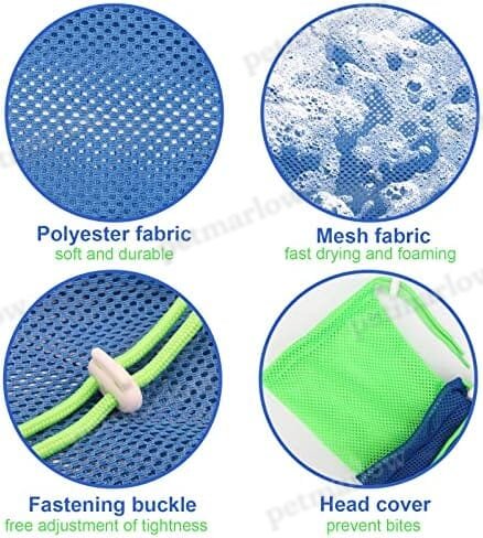 Breathable Mesh Cat Shower Bag Anti Scratch Adjustable Cat Grooming Bag – view 3