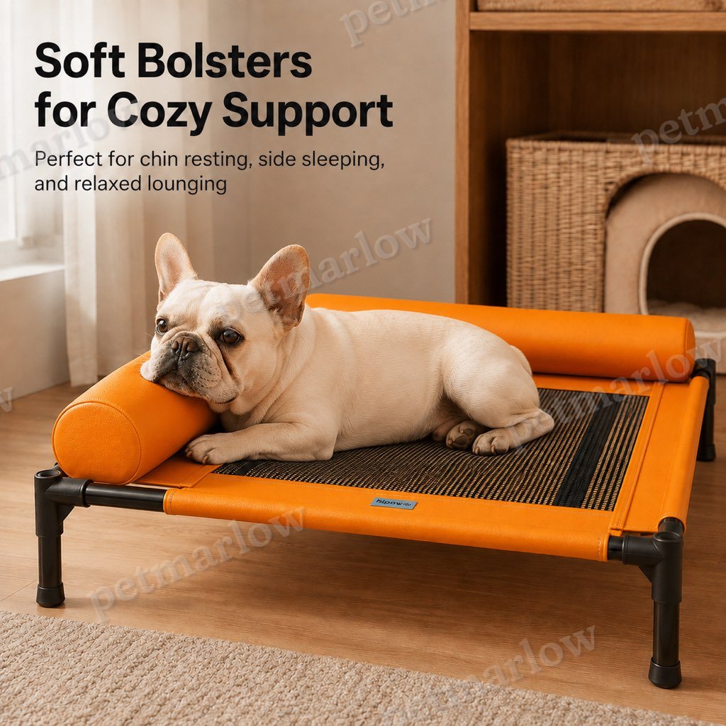 Breathable Mesh & Wipe-Clean Elevated Dog Cot – view 5