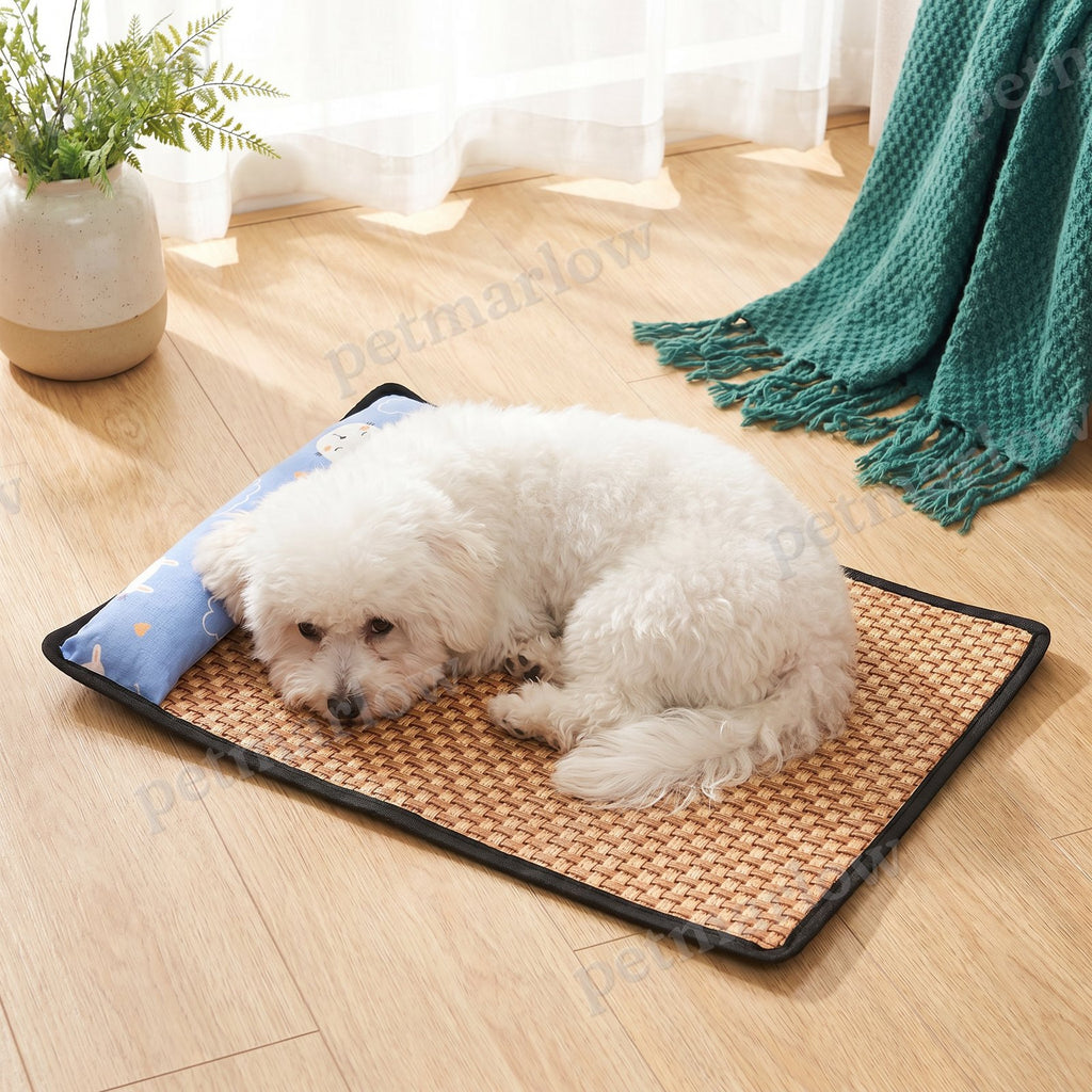 Breathable Rattan Dog Cooling Mat – view 4