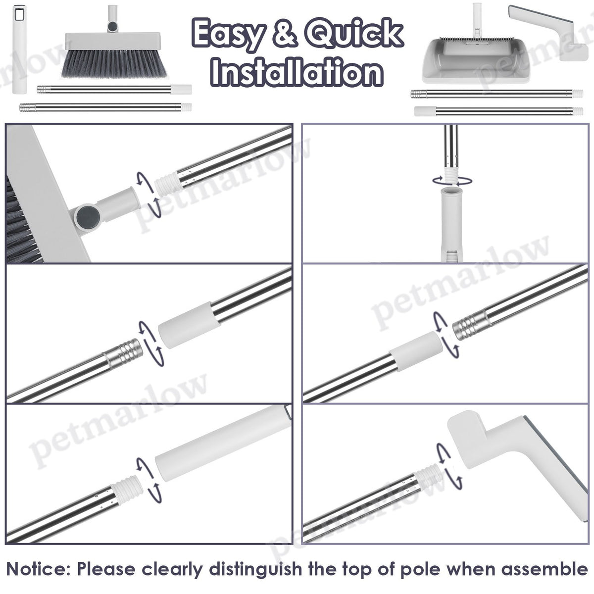 Broom and Dustpan Combo Set for Easy Cleaning – view 3
