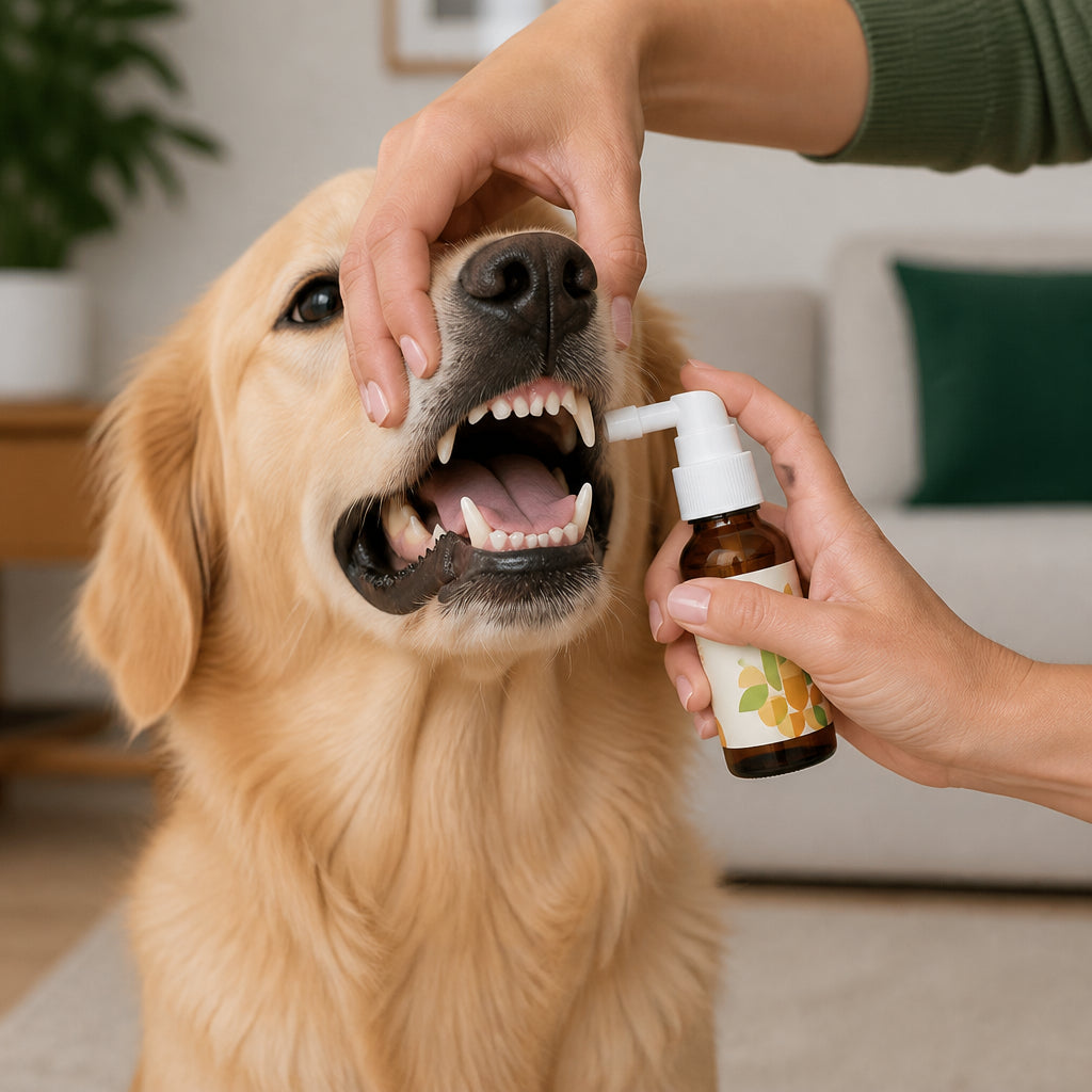 Brushless Tartar Control Dental Spray for Dogs – Helps Reduce Plaque & Freshen Breath