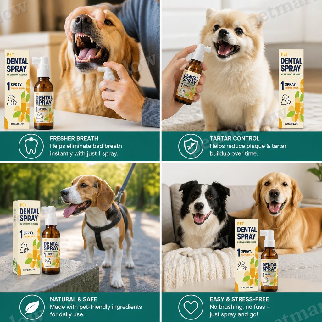 Brushless Tartar Control Dental Spray for Dogs – Helps Reduce Plaque & Freshen Breath – view 4
