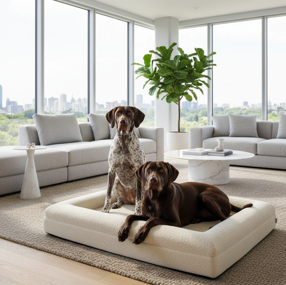 Luxury Bouclé Supportive Dog Bed – view 10