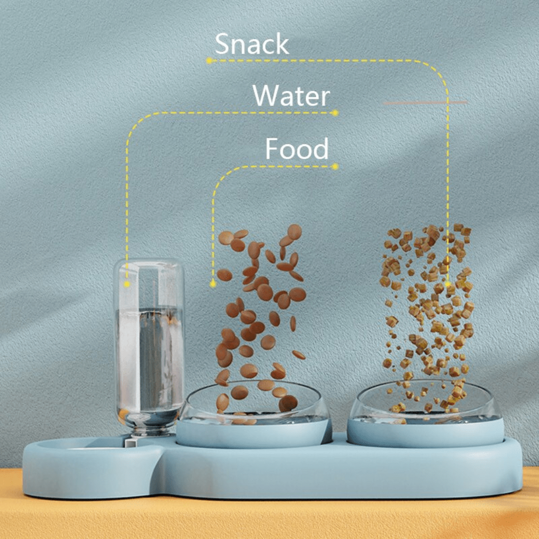 3 in 1 Elevated Pet Bowl With Water Fountain – view 10