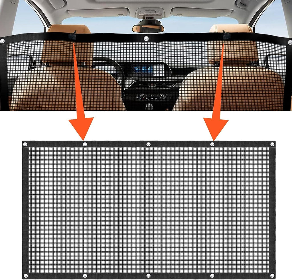 Dog Car Barrier Mesh Divider for Backseat – view 8