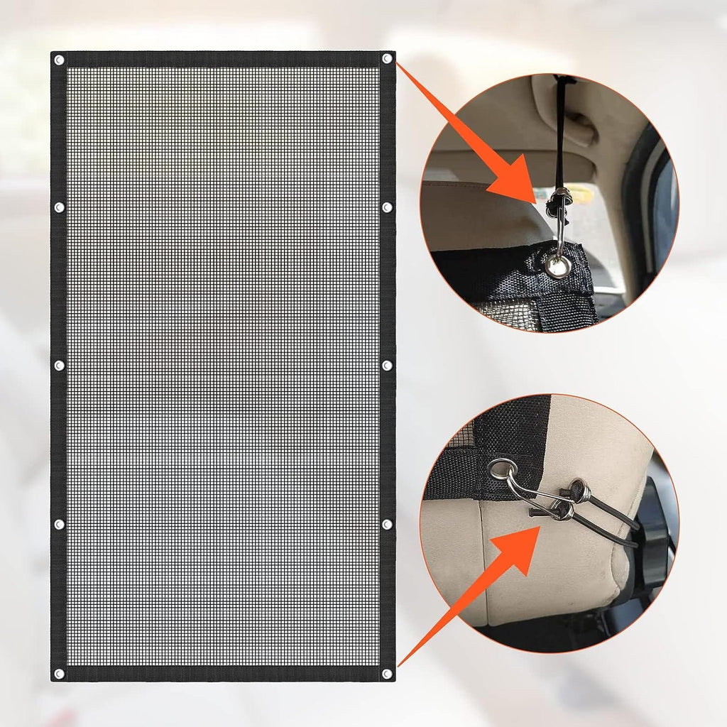 Dog Car Barrier Mesh Divider for Backseat – view 7