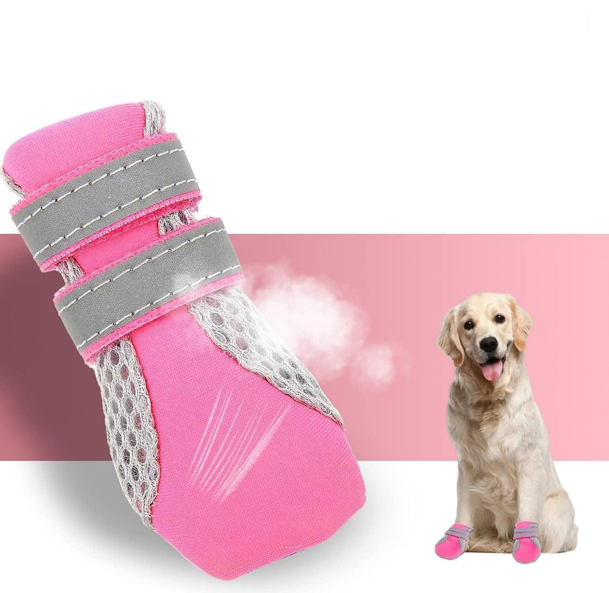 Breathable Dog Boots With Slip-Resistant Sole – view 9
