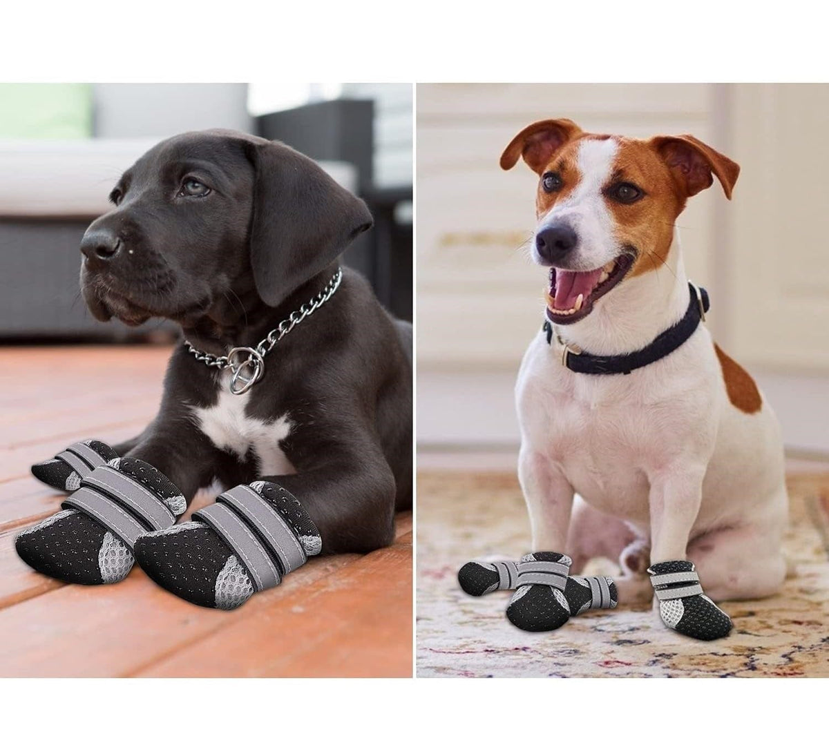Breathable Dog Boots With Slip-Resistant Sole – view 12