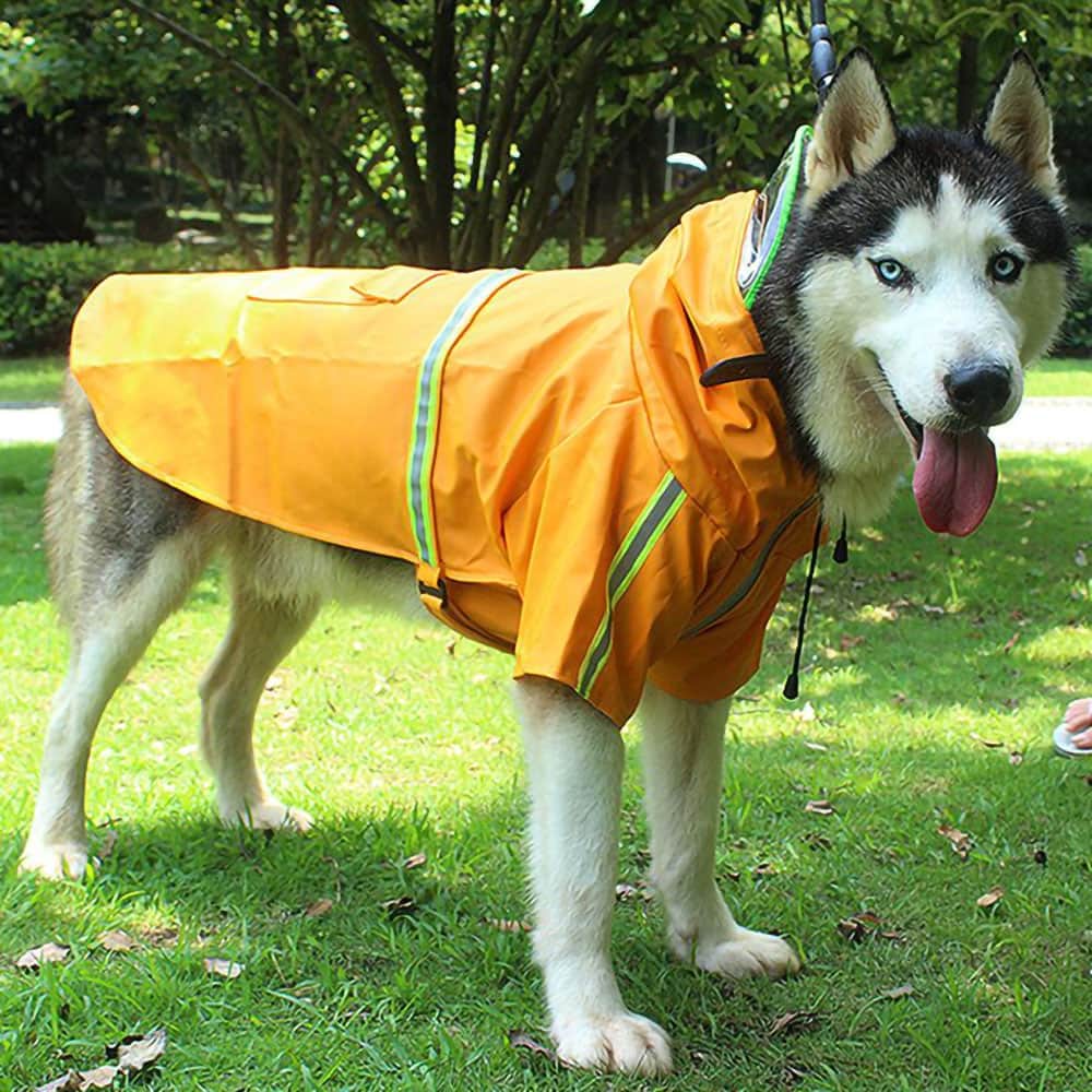 Reflective Dog Raincoat for Big Dogs – view 10