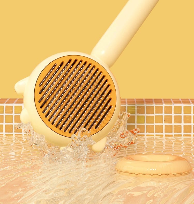 Self-Cleaning Cat Grooming Brush for Easy Hair Removal – view 7