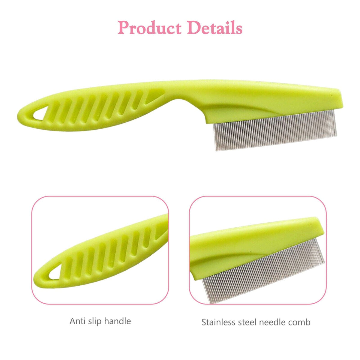 Stainless Pet Flea Comb – view 12