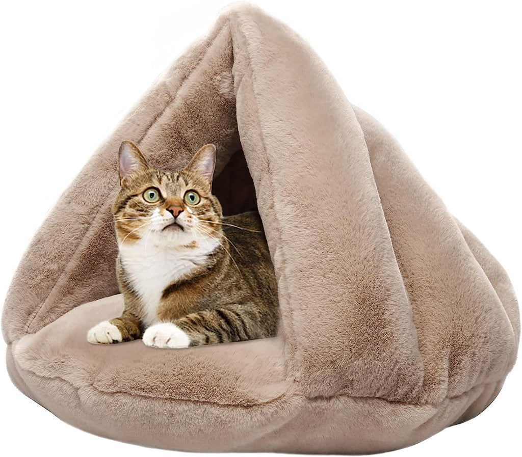 Plush Velvet Cat Cave Bed for Warmth and Comfort – view 8