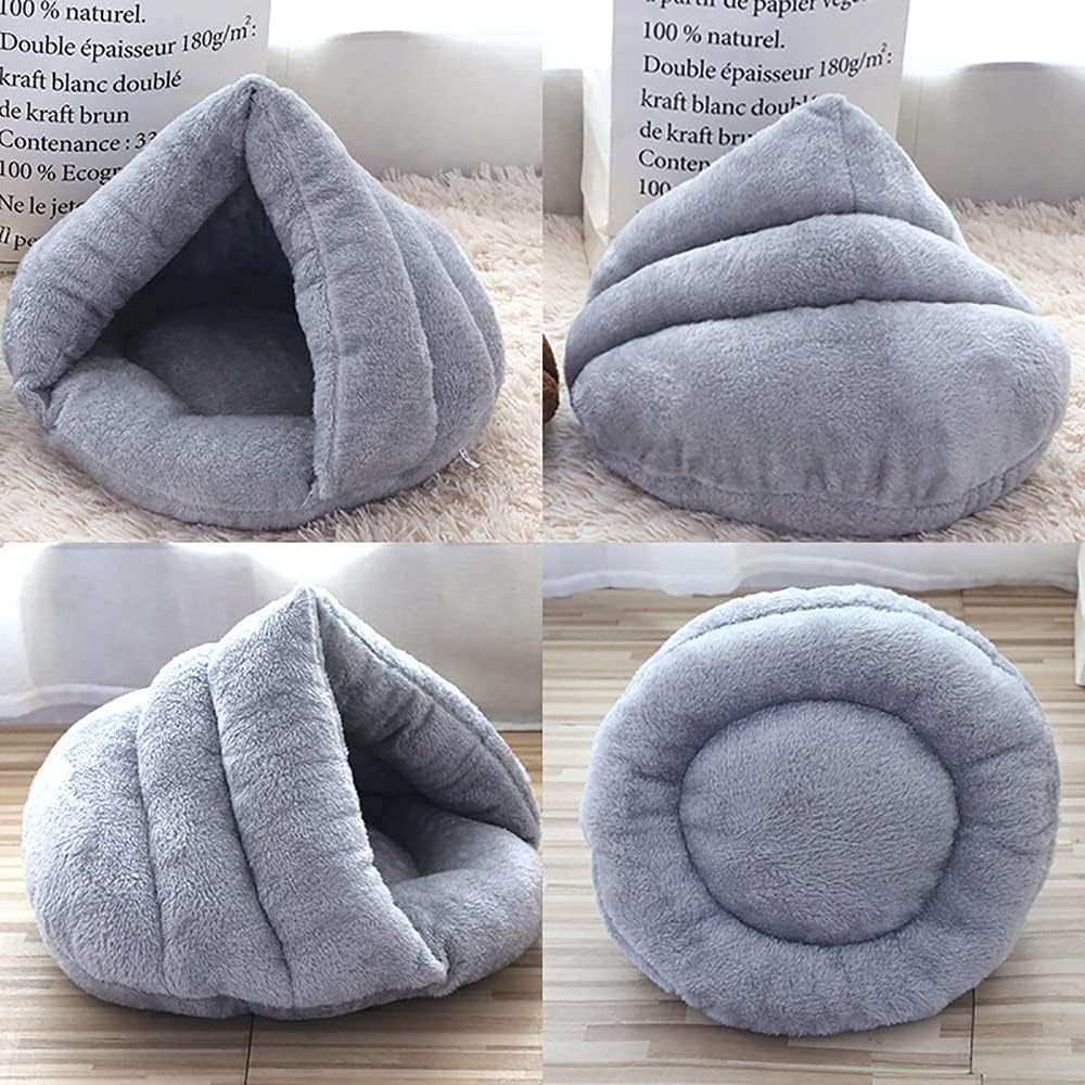 Plush Velvet Cat Cave Bed for Warmth and Comfort – view 10