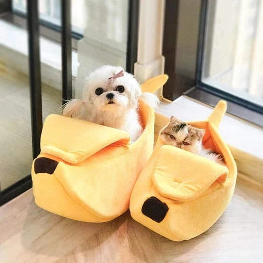 Kawaii Banana Pod Pet Bed – view 7