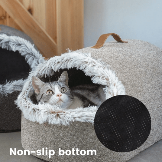Plush Fur Lined Cat Cave – view 11