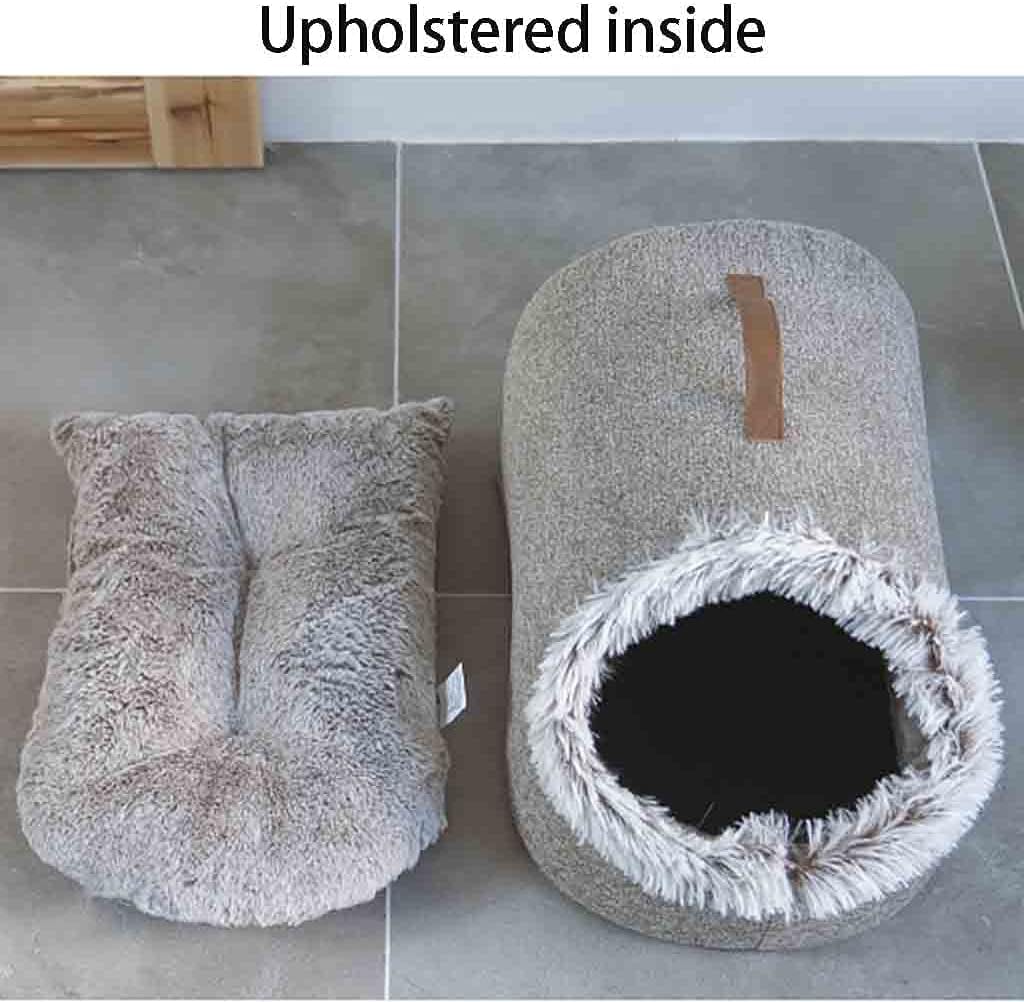 Plush Fur Lined Cat Cave – view 7