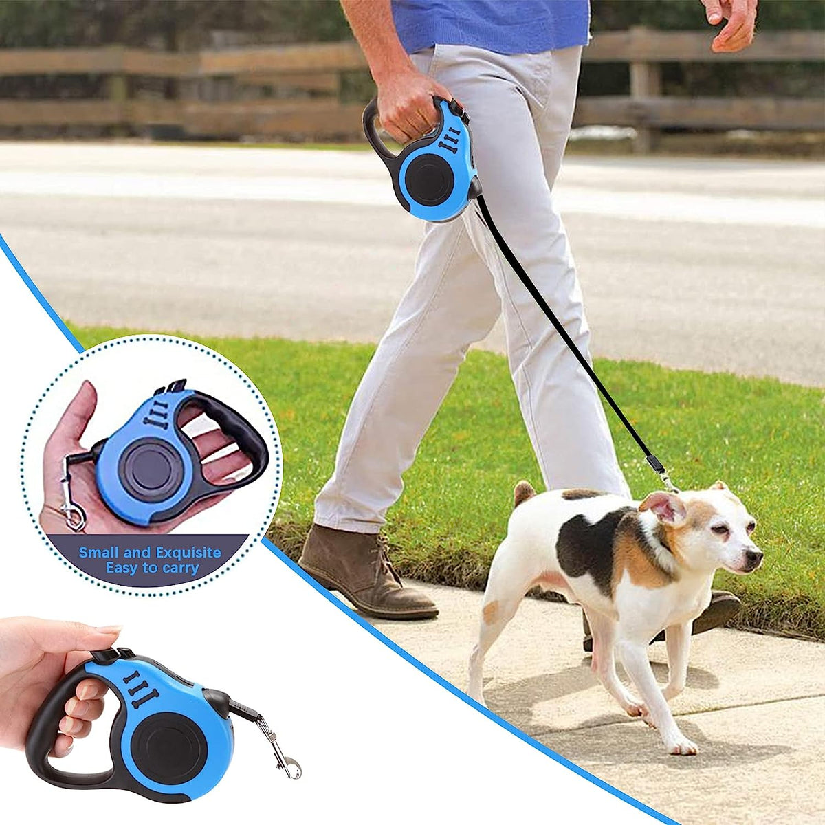 Retractable Dog Leash with Nylon Cord – view 8