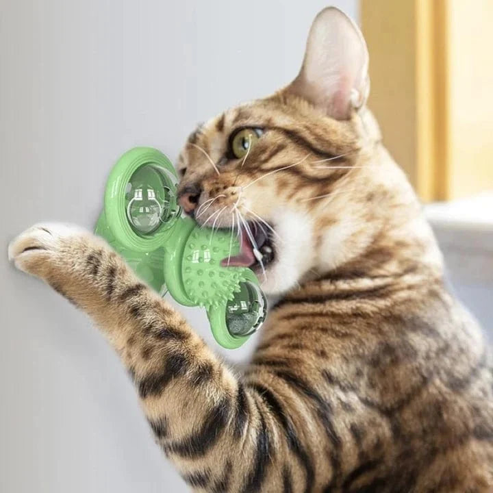 Windmill Rotating Suction Cup Spinning Cat Toy – view 7