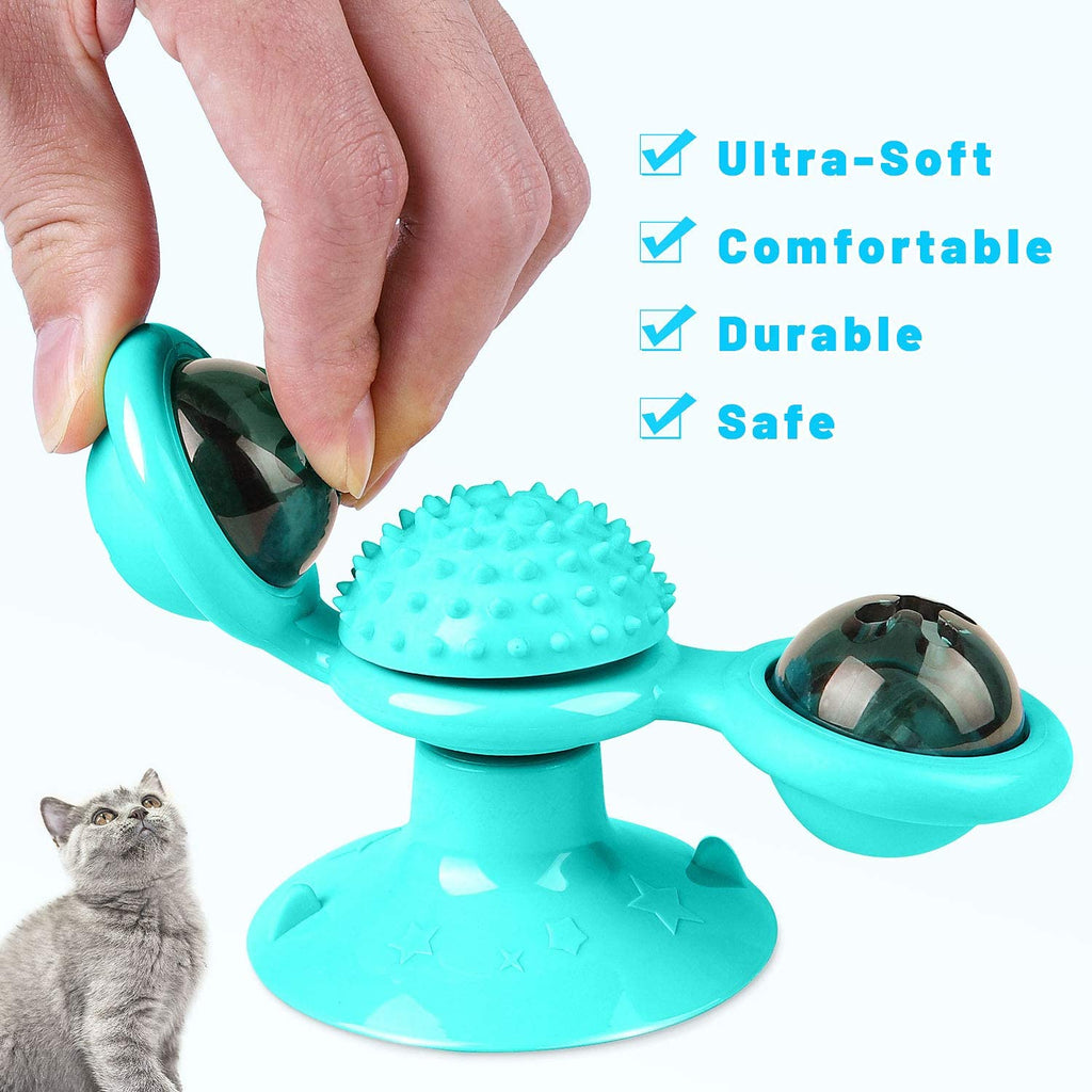 Windmill Rotating Suction Cup Spinning Cat Toy – view 11