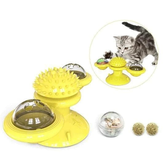Windmill Rotating Suction Cup Spinning Cat Toy – view 9