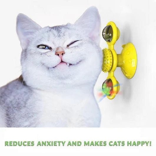 Windmill Rotating Suction Cup Spinning Cat Toy – view 8