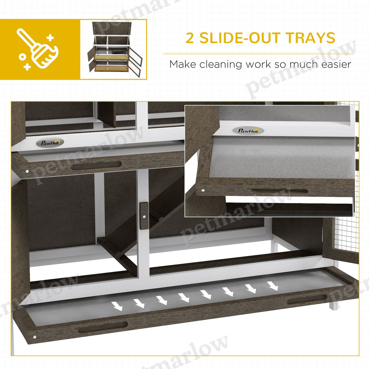 Bunny Hutch with Ramp for Indoor or Outdoor Use – view 3