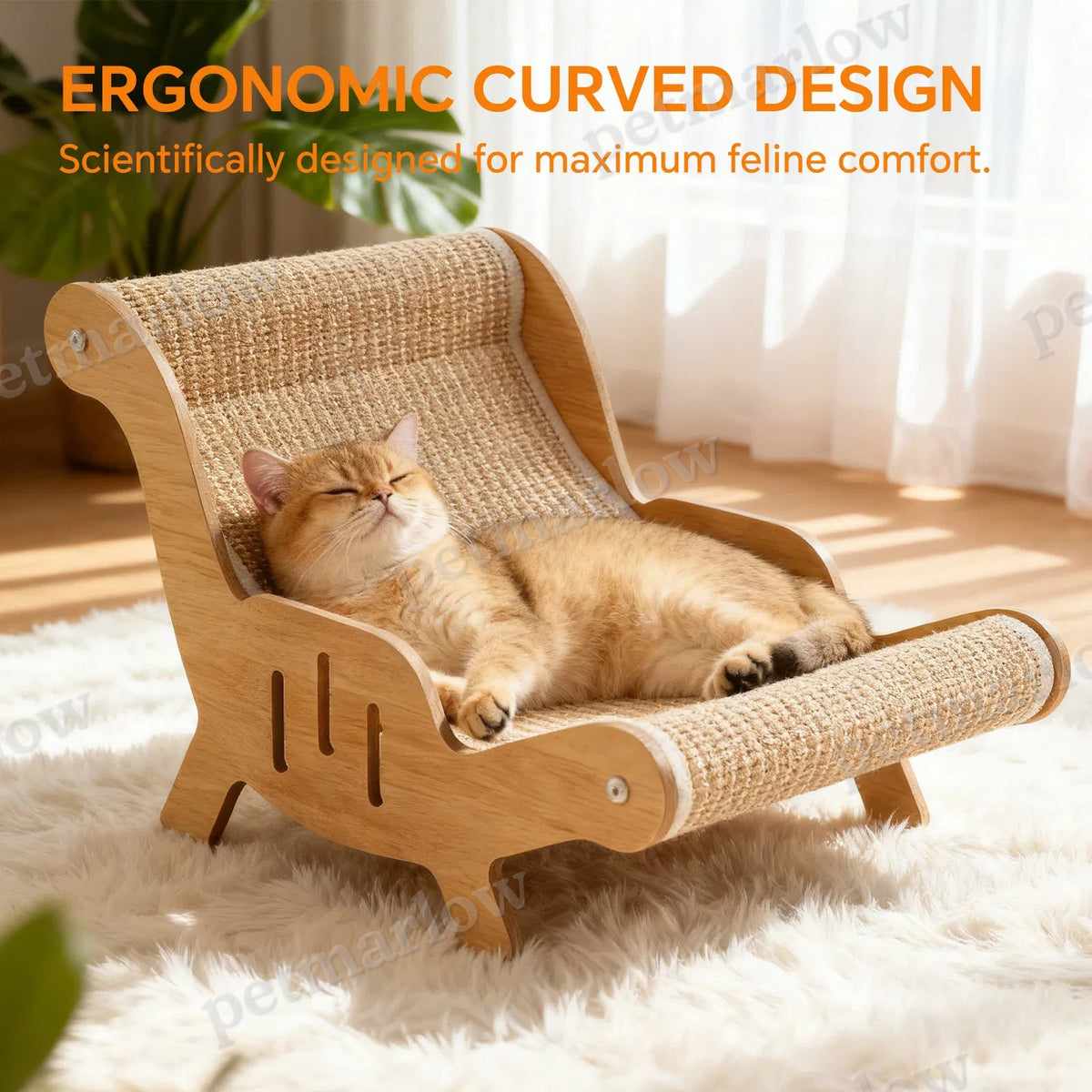 C-Type All Inclusive Sisal Cat Lounge Chair – view 3