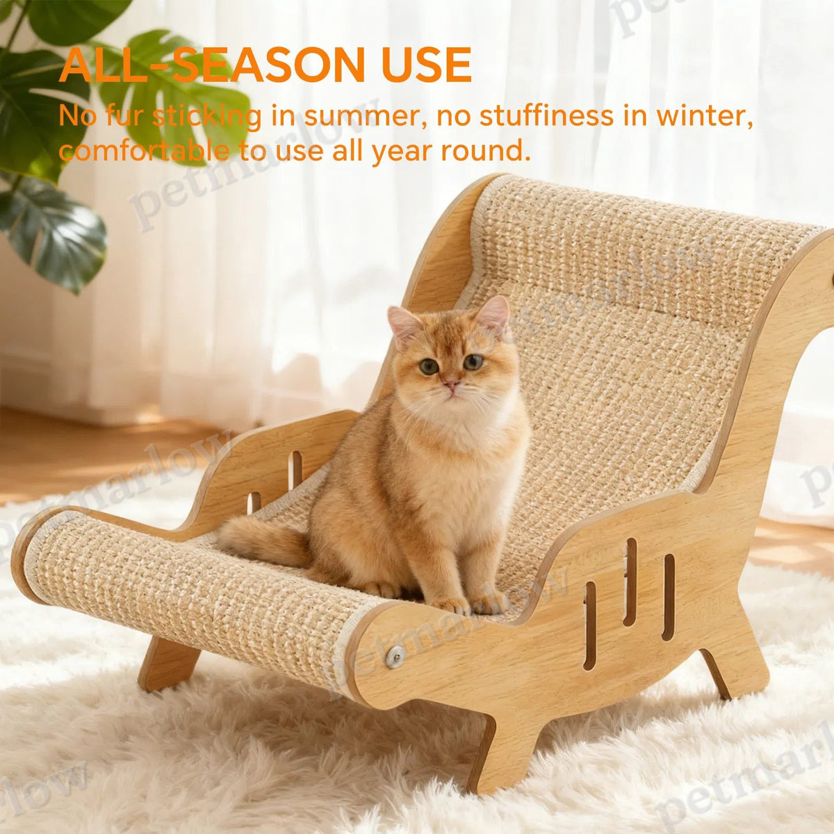 C-Type All Inclusive Sisal Cat Lounge Chair – view 4