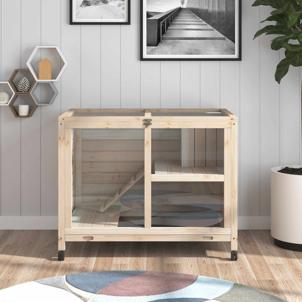 Rabbit Hutch with Wheels for Easy Mobility – view 7