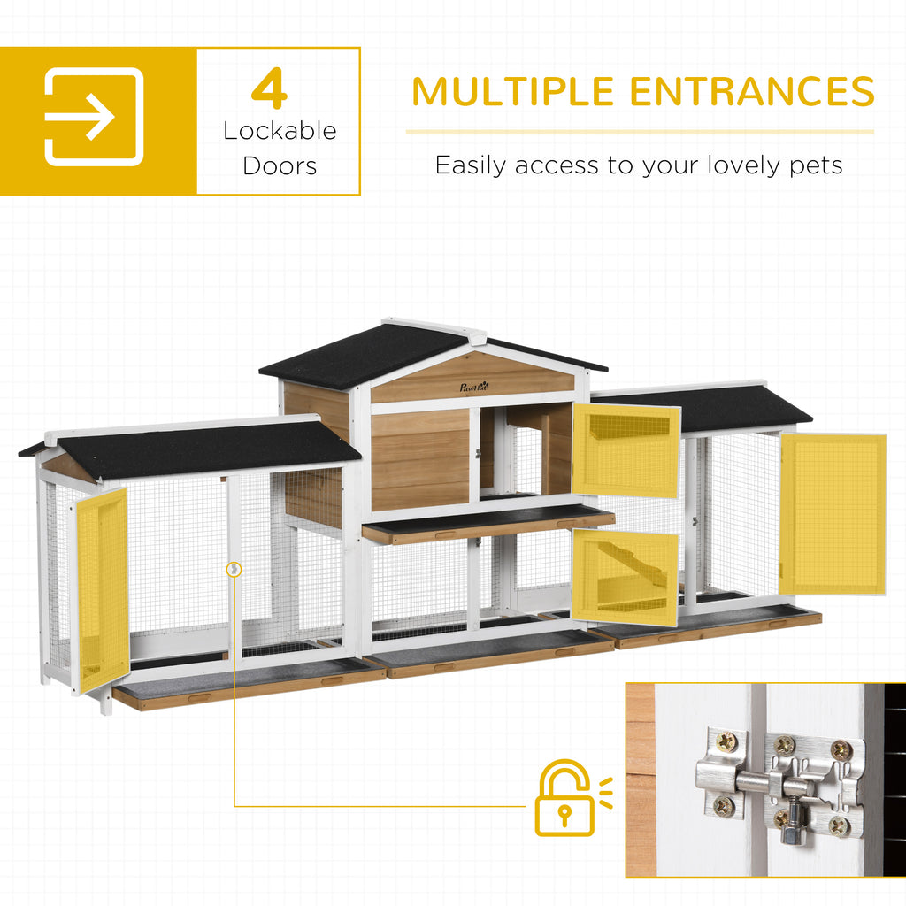 Wooden Rabbit Hutch with Double Side Run for Small Animals – view 8